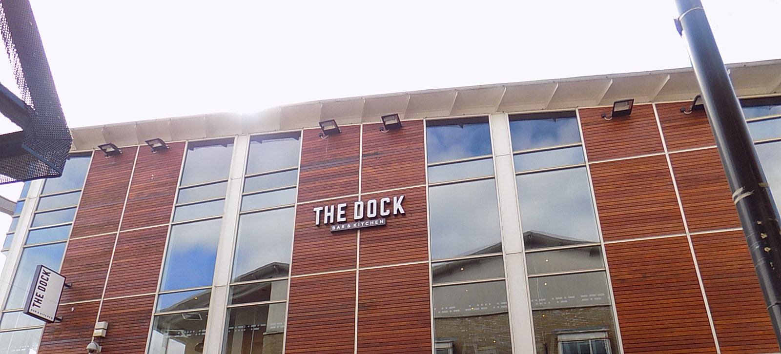 the dock bar and kitchen